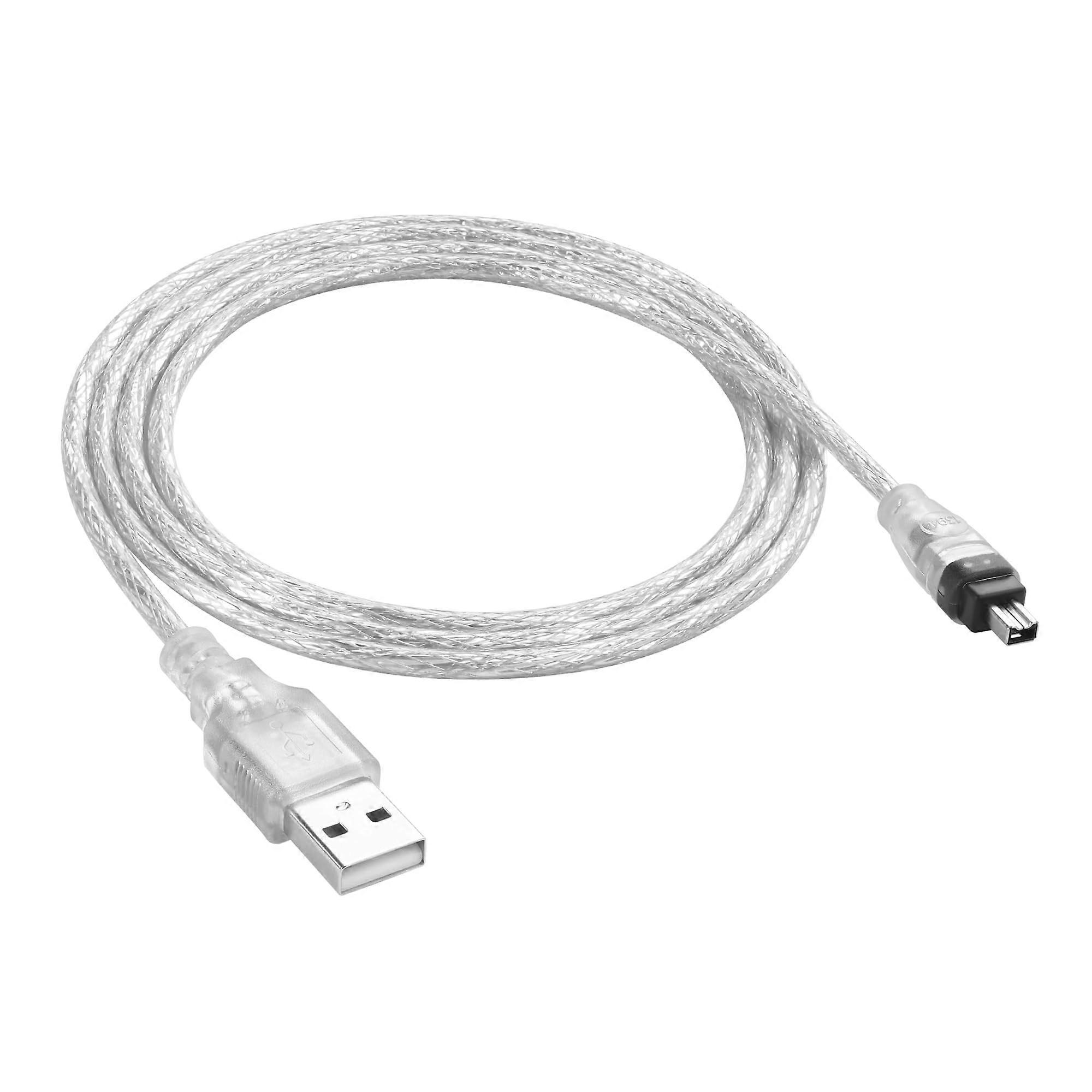 USB to Firewire Cable IEEE 1394 4 Pin Speed Data Transfer for Sony DCR DV Camera
