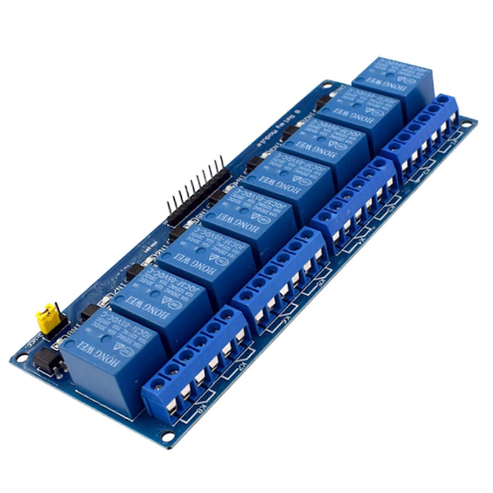 8 Channel Relay Module with Optocoupler 5V 12V 24V  Current Board for Home Automation Projects