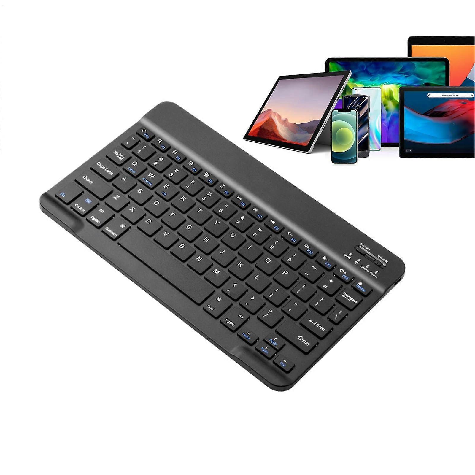 Wireless Ergonomic Keyboard with Quiet LowProfile Keys, Rechargeable Battery, Wide PC Compatibility, Black