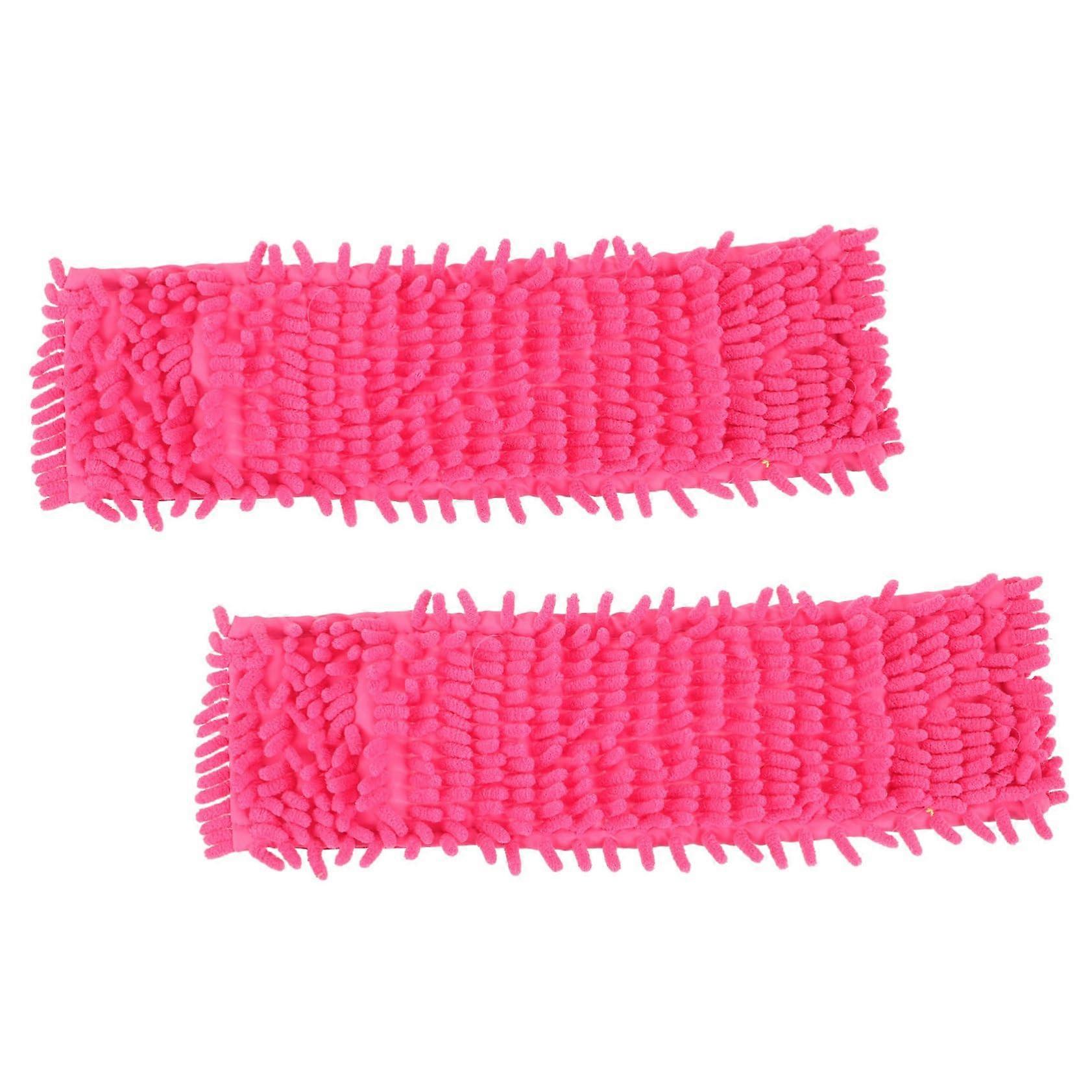 6pcs Red Mop Replacement Pads  Absorbent Microfiber Cloths for Floors and Corners