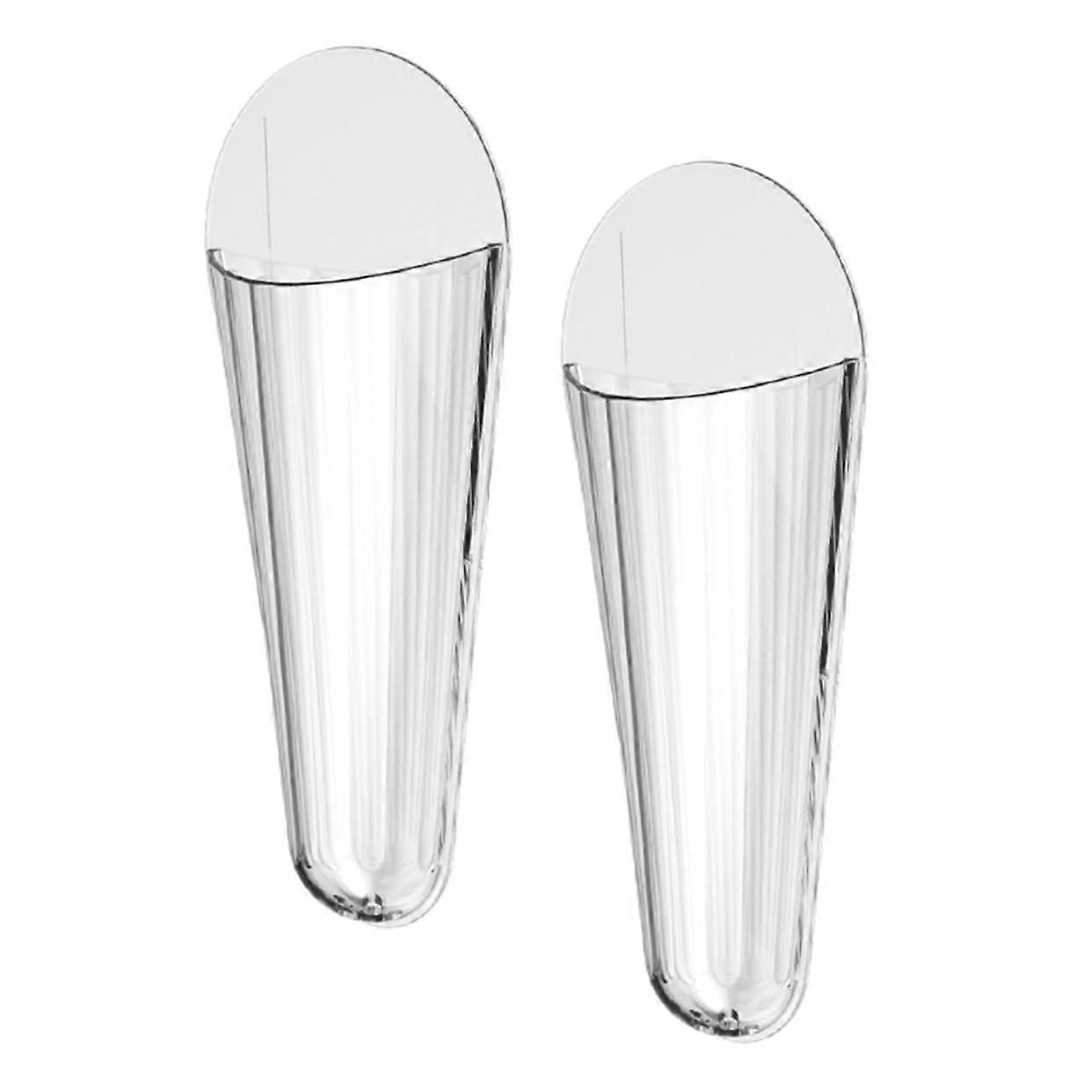 2pcs Wall Mounted Scissor Holder with Transparent Safety Cover, Space Saving Kitchen Organizer