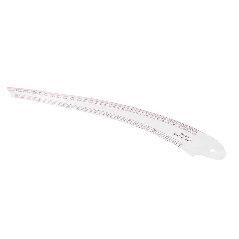 Sewing Ruler Plastic Sleeve Curve with Clear Metric Scale for Tailor Pattern Cutting 60.5x6cm