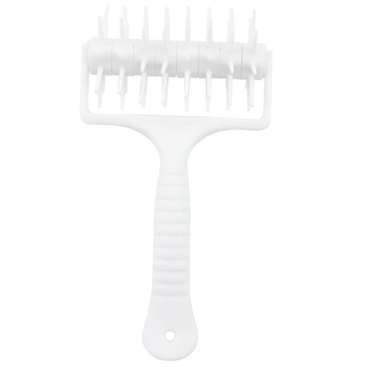 Pizza Dough Docker Roller Tool with Even Needle Rollers and Ergonomic Grip for Baking