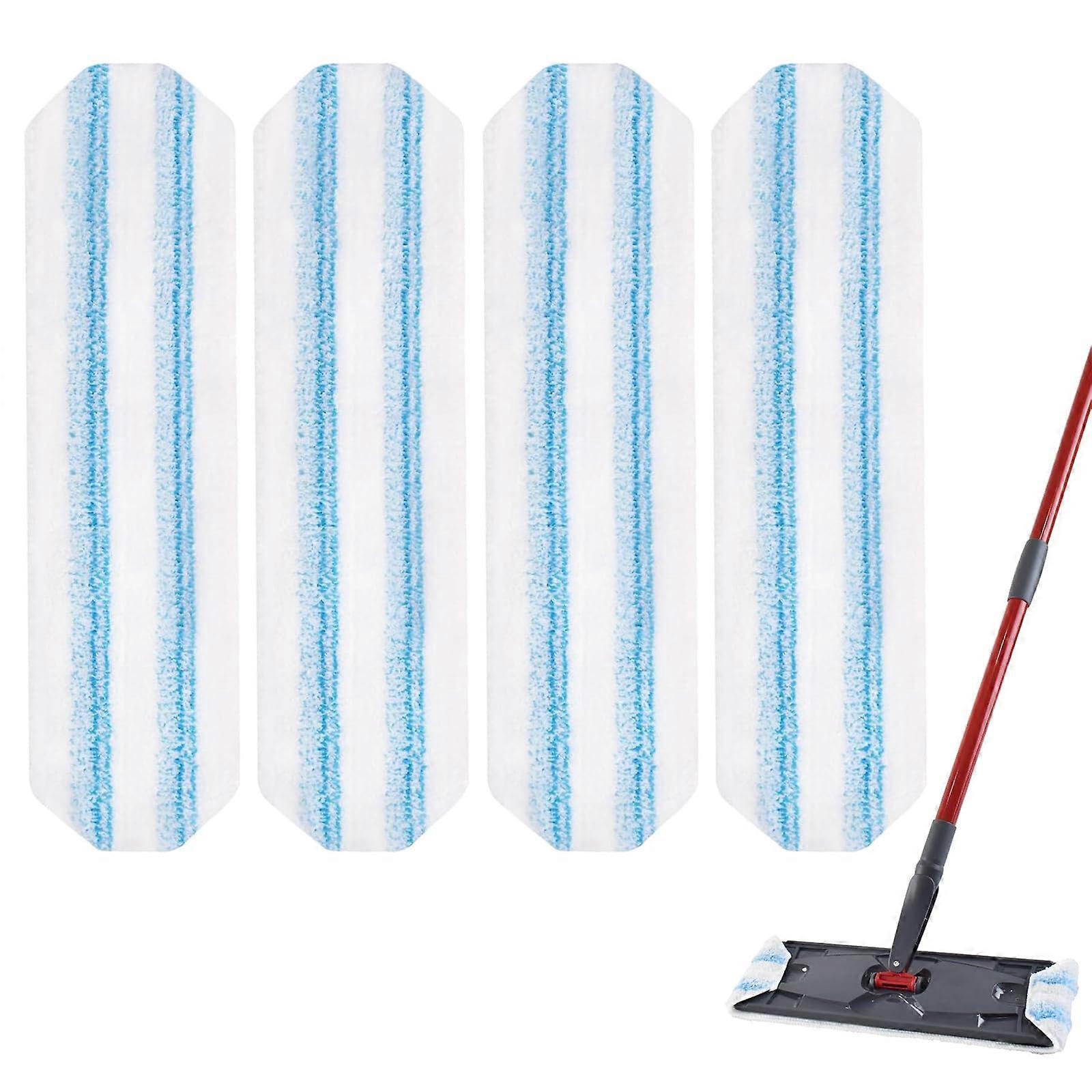 4 Pack Microfiber Replacement Mop Pads for OCedar H2Pro Streak Deep Cleaning Machine Washable