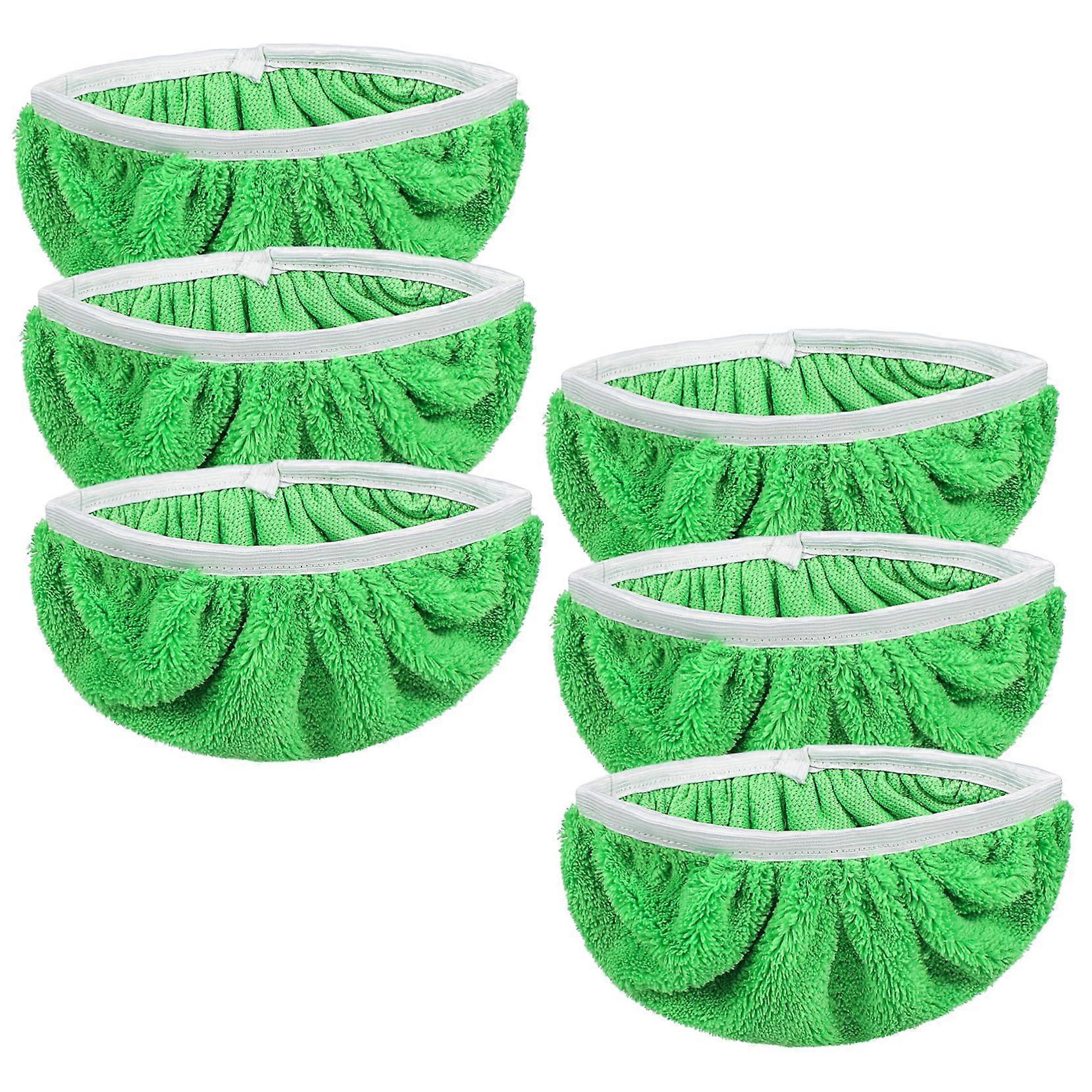 6Pcs Washable Microfiber Mop Pad Replacements for Gentle Floor Protection and  Spill Absorption