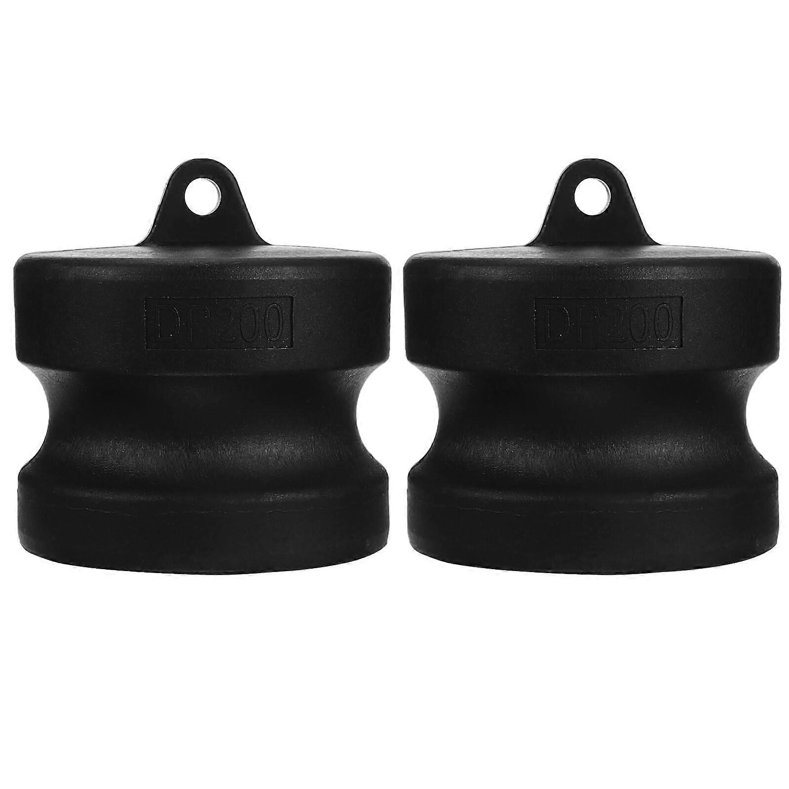 2pcs 2 Inch DN50 Plastic Camlock Fitting Dust Plug Quick Connect Coupling for Hose and Pump