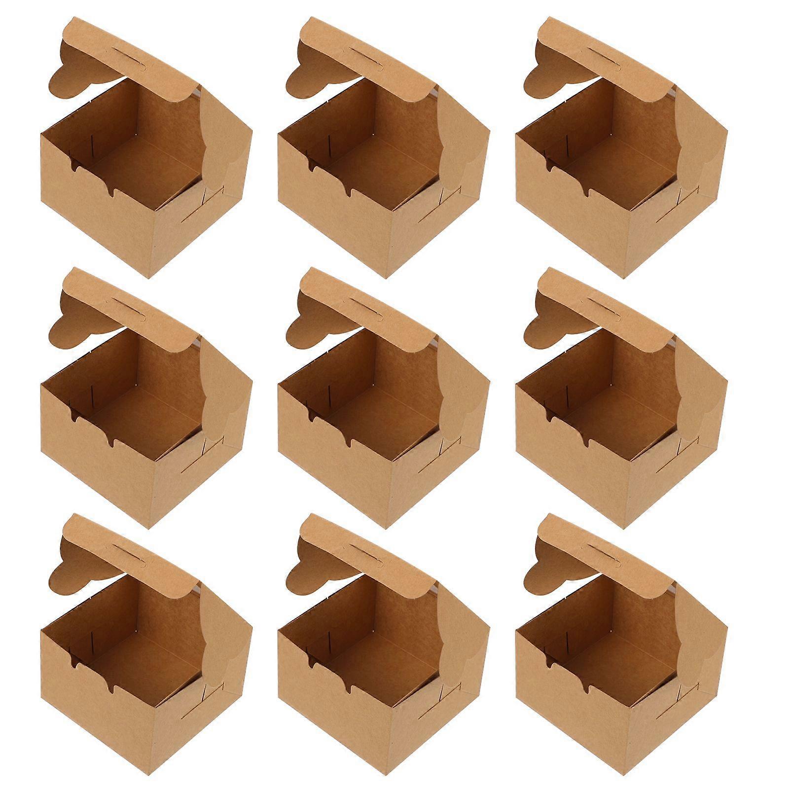 30pcs Cake Packaging Boxes Creative Food Packaging Boxes with Clear Window
