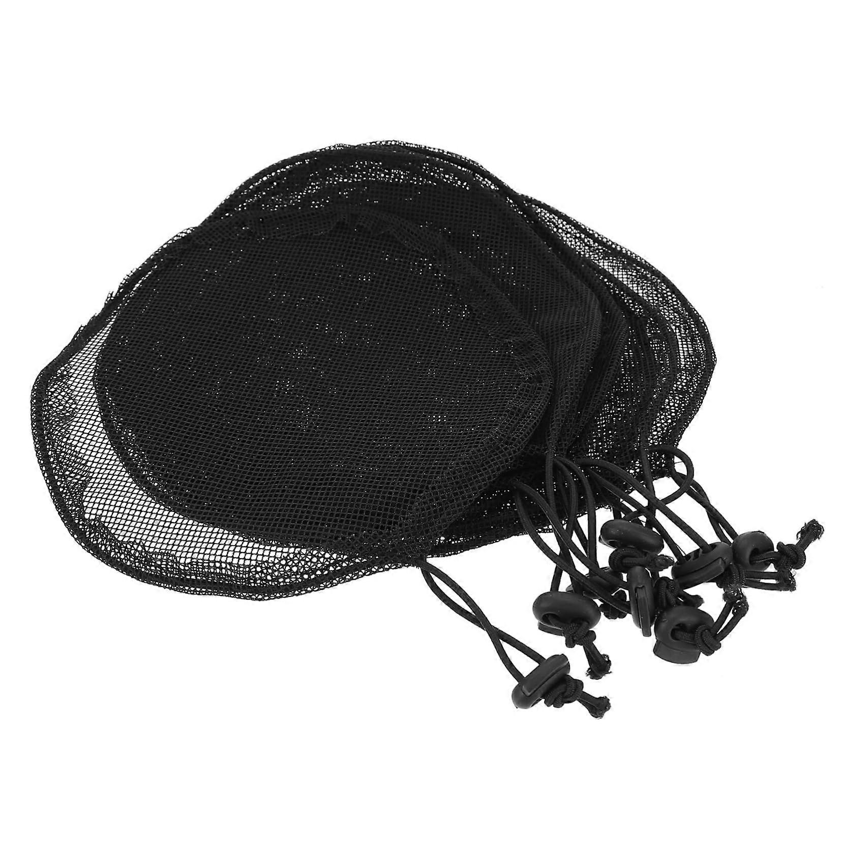 Elastic Mesh Wig Cap for Wig Making, Breathable Stretch Fabric, Secure Fit, 6 Inch Black