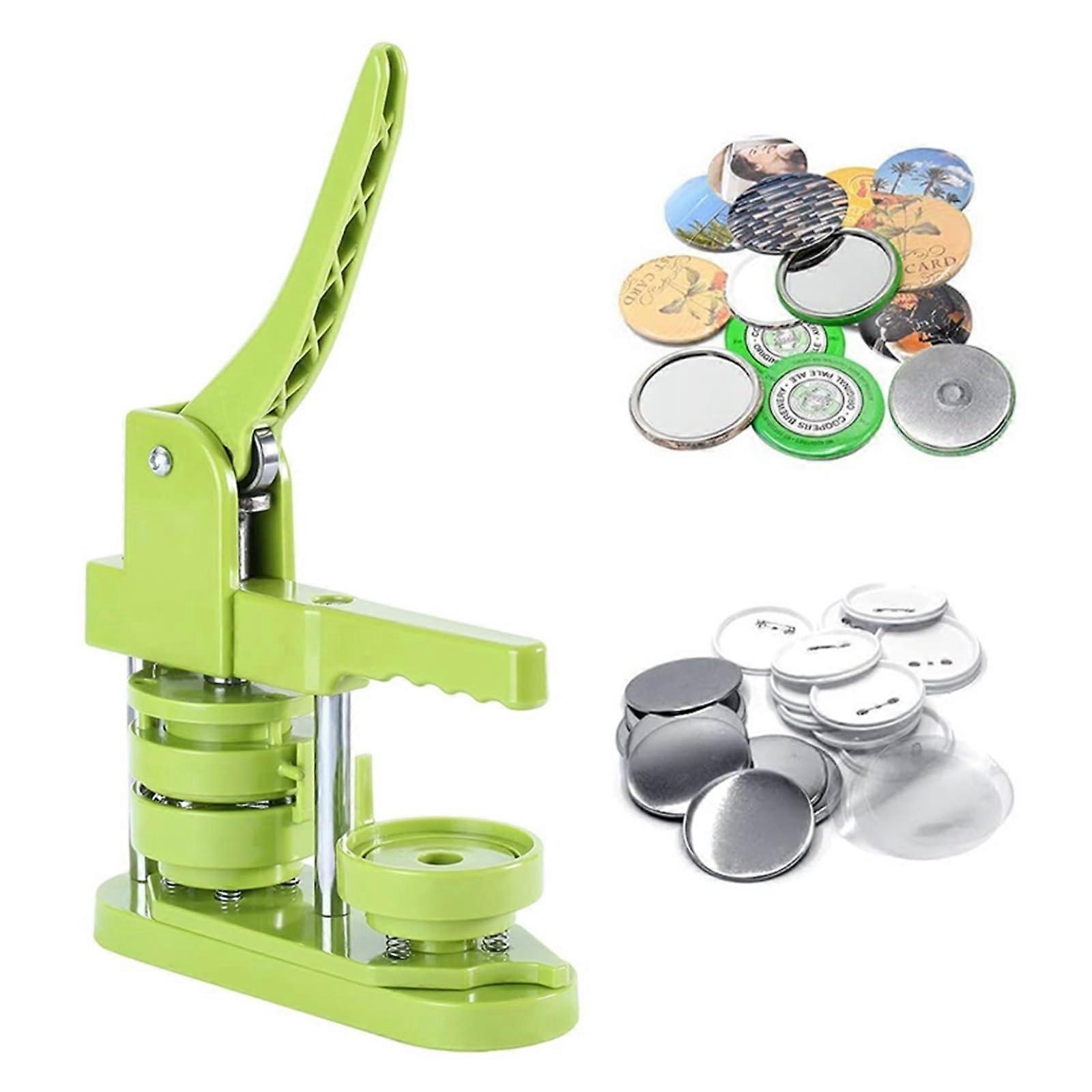 Badge Maker Machine 44mm Button Pin Press with Cutter, Accurate Swivel Alignment, DIY Accessories