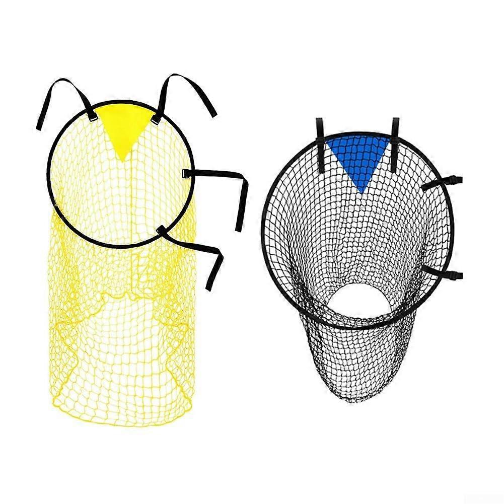 Soccer Target Net for Accuracy Training with Secure Buckle Straps, Foldable Football  Bins