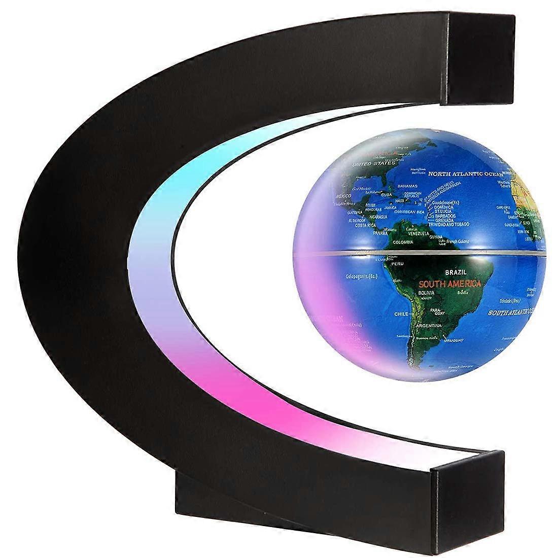 Illuminated World Globe with Constellations, Magnetic Levitating LED Earth Map Desk Decor