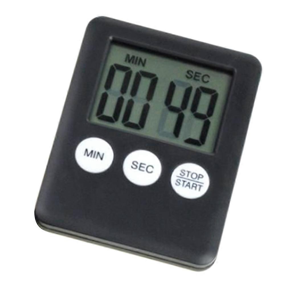 2X Super Thin LCD Digital Screen Kitchen Timer Square Cooking Count Up Countdown Alarm Magnet Clock