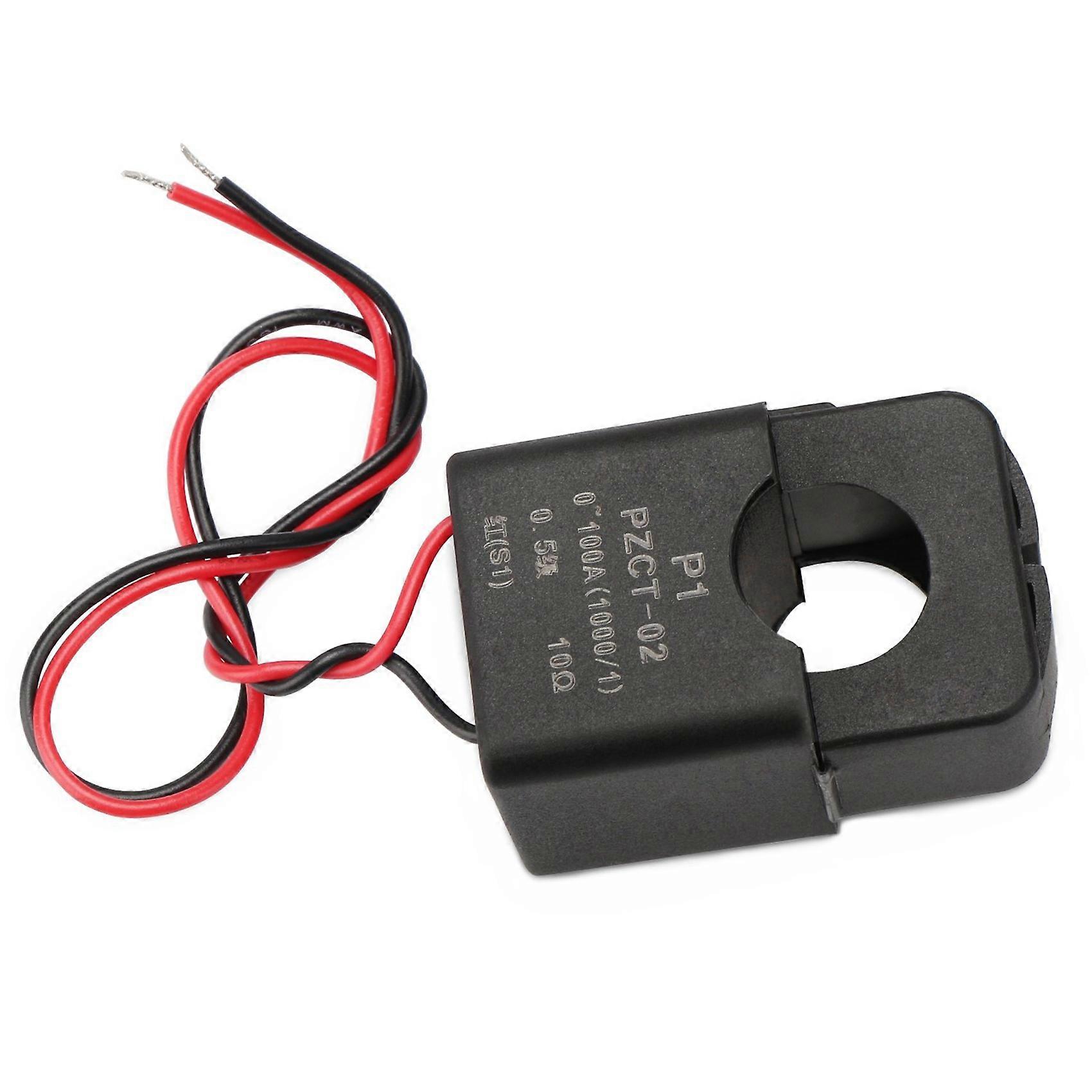 2X Current Transformer,100A 100MA AC Current Sensor, Split Core Amp Transformer Sensing Relay