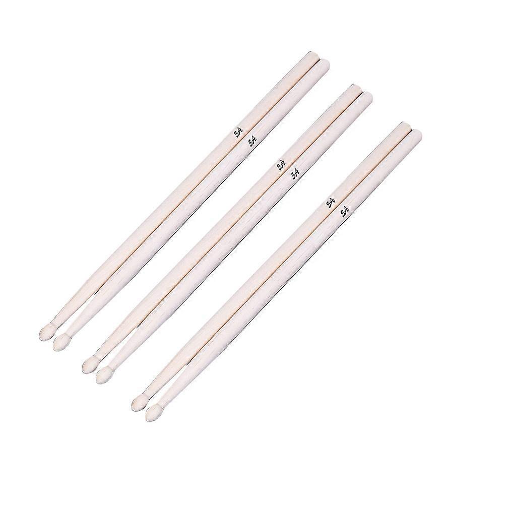 Maple Drum Sticks 5a Drumsticks for Drum 3Pairs with Triangular Mallet Head