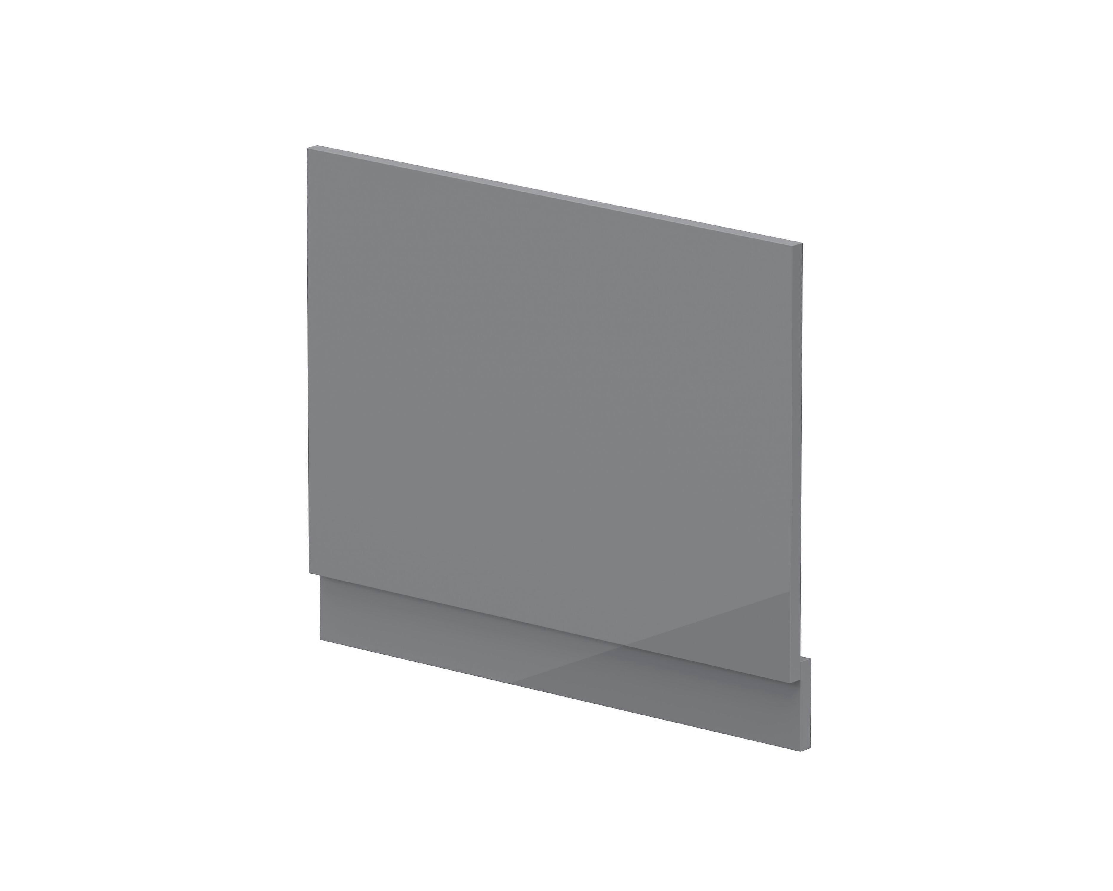 700mm Bath MDF End Panel & Plinth - Gloss Cloud Grey