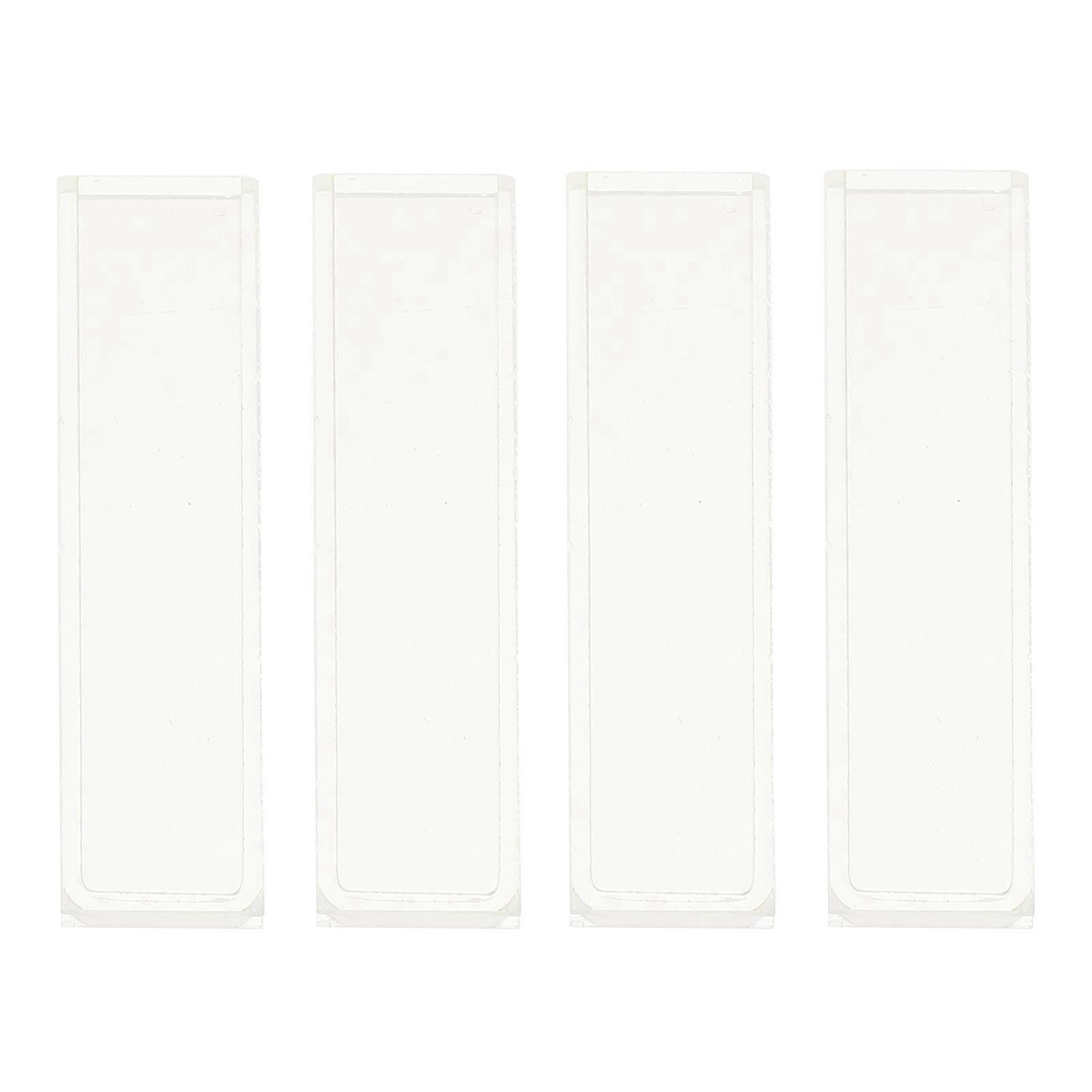 Sample Cuvette 4Pcs Optical Glass Cuvettes for Comparative Analysis