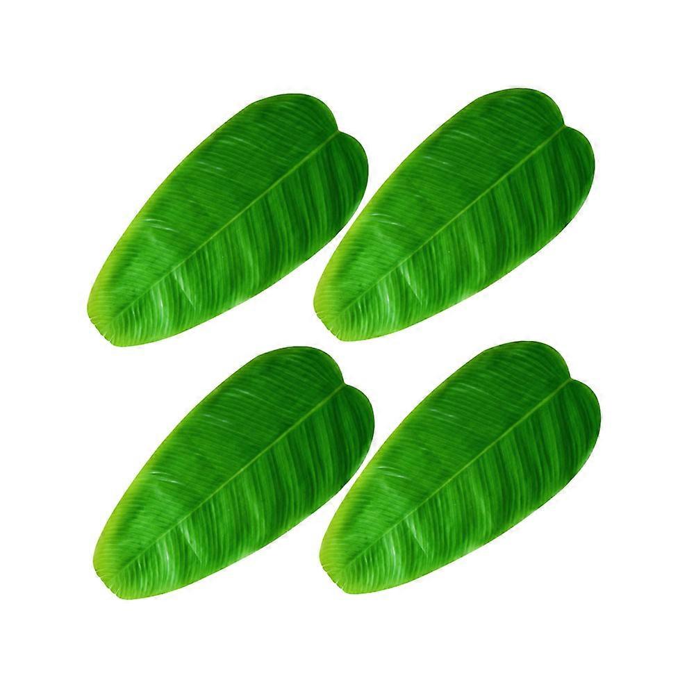 Tableware Leaf Placemat for Table Protection 4Pcs Hawaii Leaf