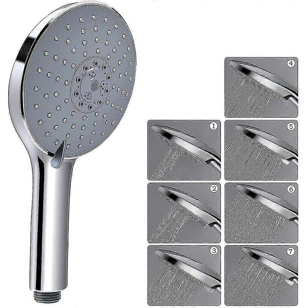 152mm shower head with 7 spray patterns Chrome design