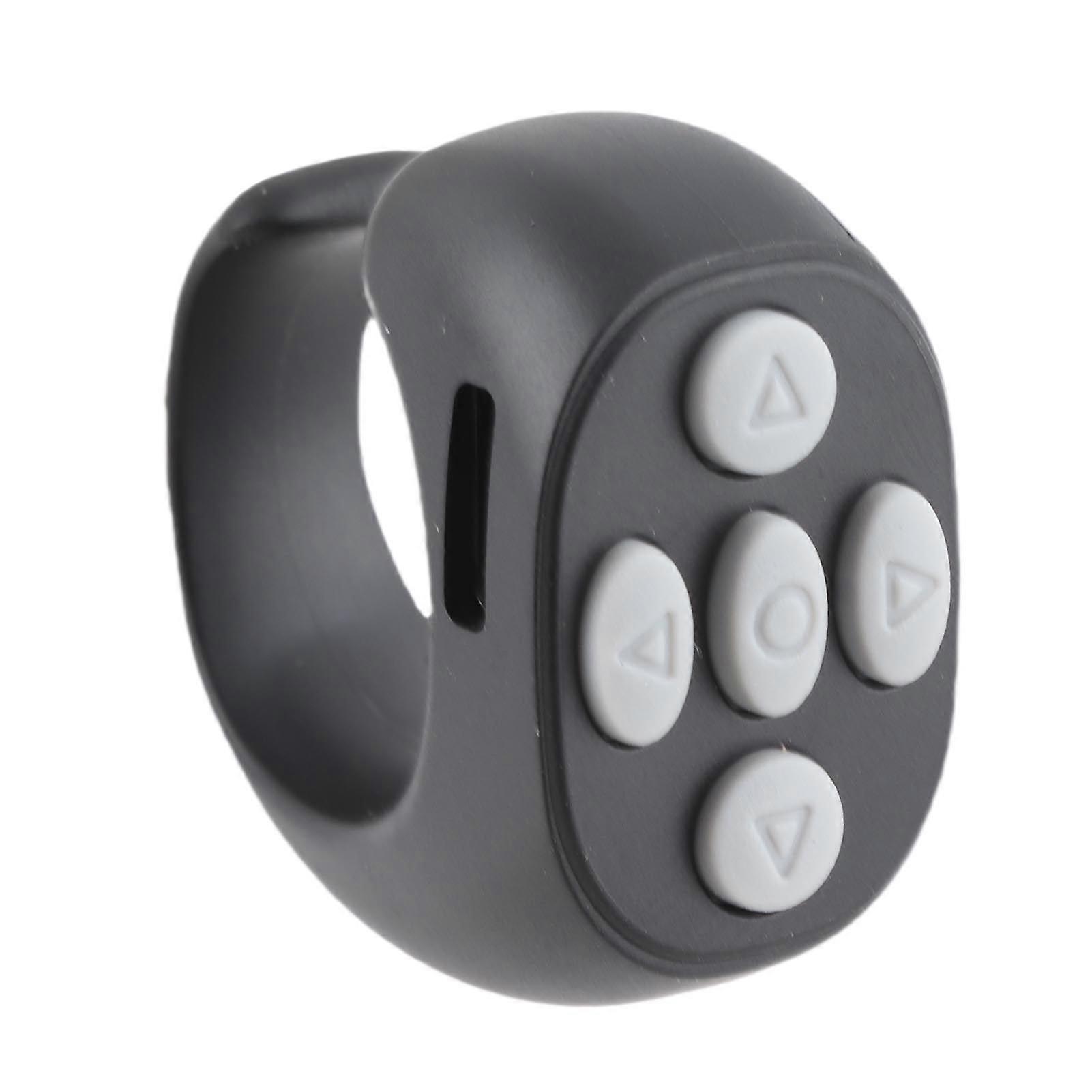 Bluetooth 5.3 Ring Remote Control Page Turner Cell Phone Camera Shutter Selfie Remote Compatible With Video Reading