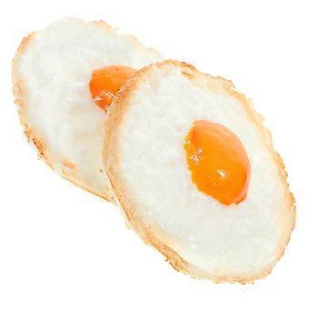 4Pcs Simulated Fried Egg Models Fried Egg Pretend Play Mold Photoing Fried Egg Decoration