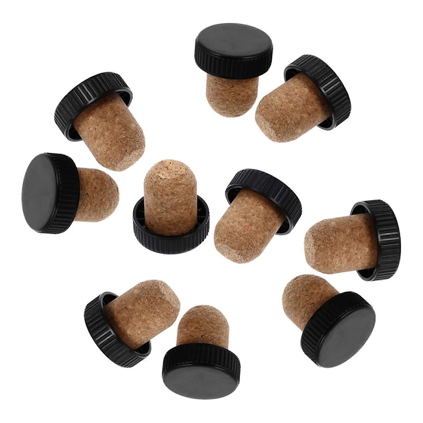 Corks Wine Accessory Prevent Oxidation Log Color 10Pcs