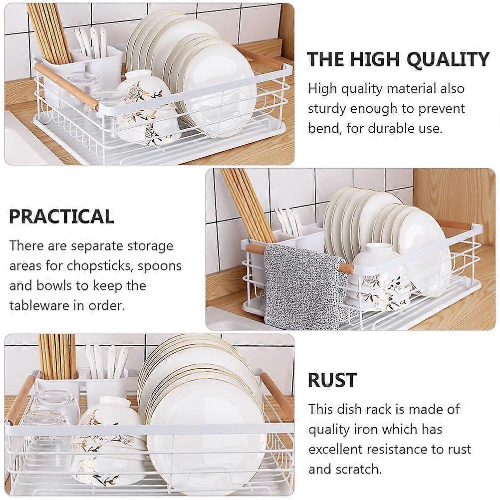 Iron Storage Rack Kitchen Dish Rack for Kitchen Use Practical 1Pcs