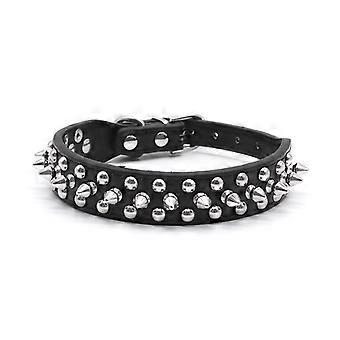PU studded dog collar, pet necklace, anti-bite scarf, anti-breakage spiked dog collar, tactical dog collar