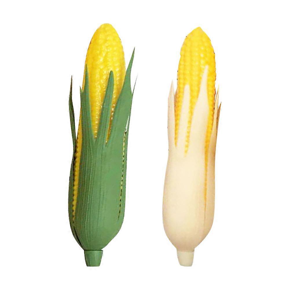 Simulation Corn Model Plastic Decoration for Photography Props 2Pcs