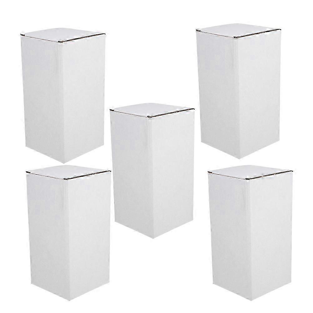Packaging Packaging Corrugated Paper Box for Storage 5Pcs White Boxes