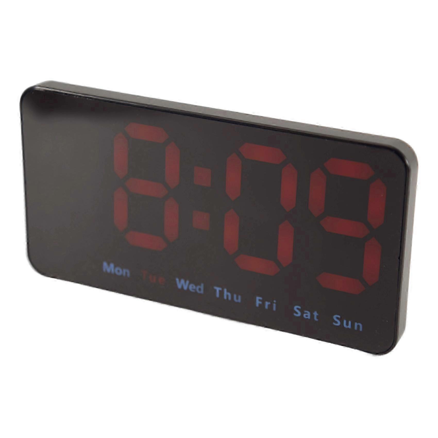 Digital Wall Clock, 9Inch LED Digital Clock(Red)