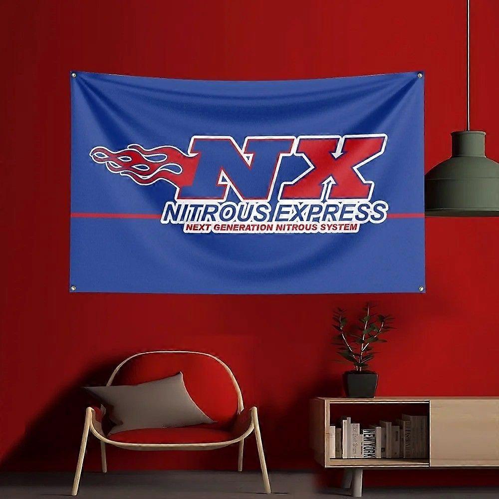Nitrous Express NX bilracingflaggbanner VQ0462