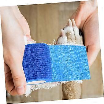 Pacote com 6 bandagens elásticas autoadesivas para animais de estimação, adequadas para cães e gatos.