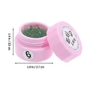 Gel Polish 6Pcs Flower Nail Varnish Set for Nail Art Decoration