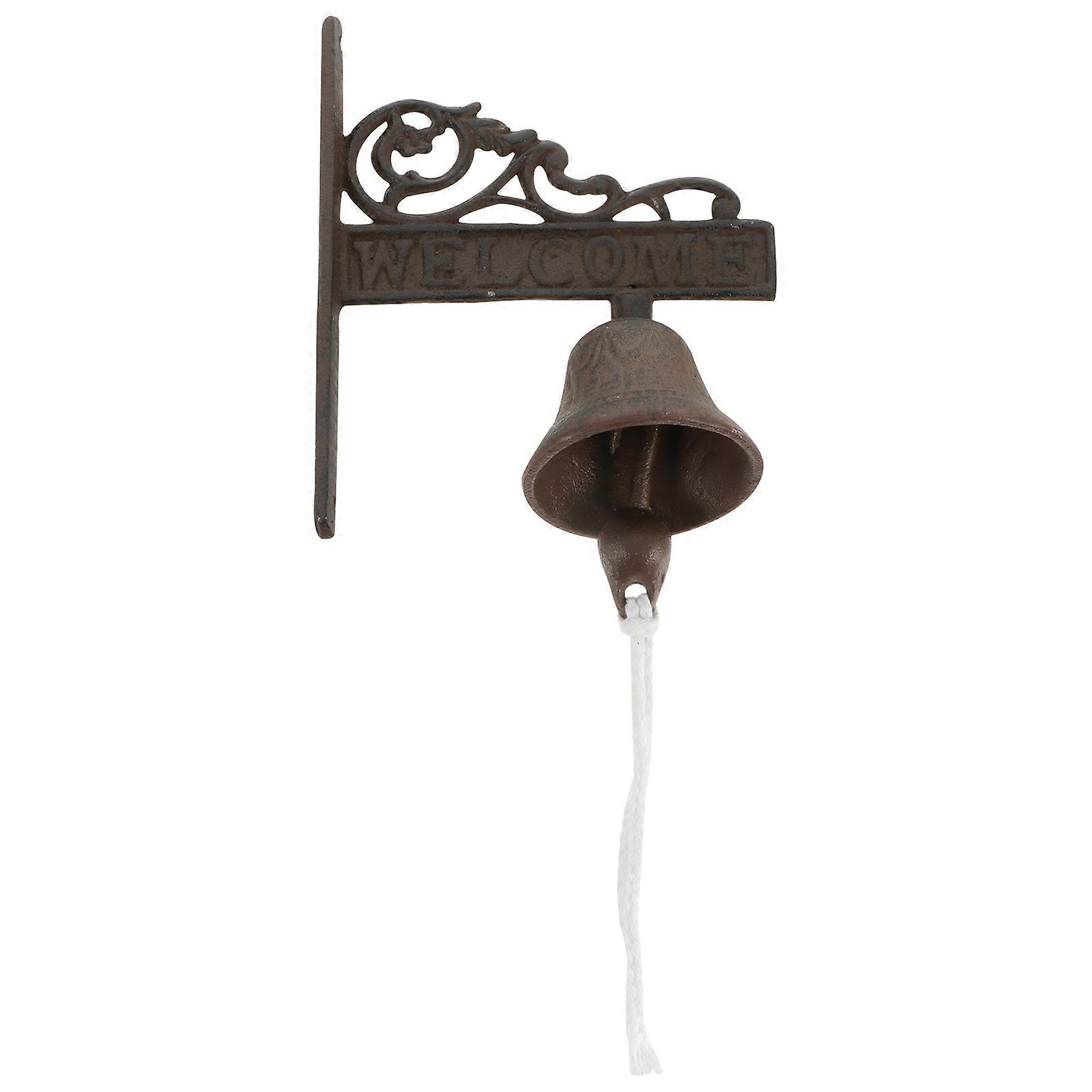 Sonnette décorative murale en fer forgé (1 pièce)