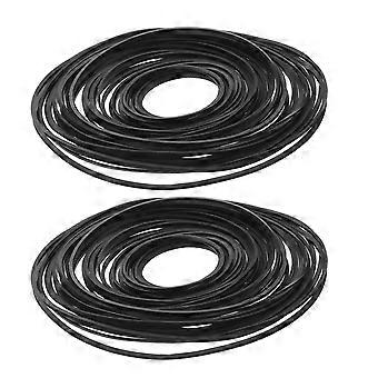 1 set aandrijfriemen voor cassetterecorders: 40-190 mm rubberen aandrijfriemen, vervangend, 0,7 mm/1 mm breed, gemengd, plat en vierkant, voor cassettespelers, draaitafels, dvd-spelers en videorecorders.