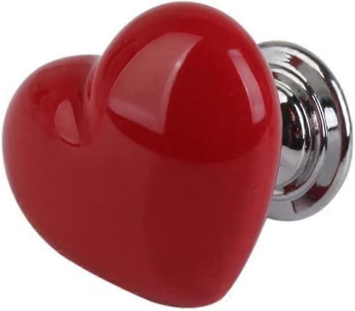 Heart-Shaped Ceramic Furniture Knobs, Ceramic Drawer Pulls, Door Knobs, Children's Room Decoration