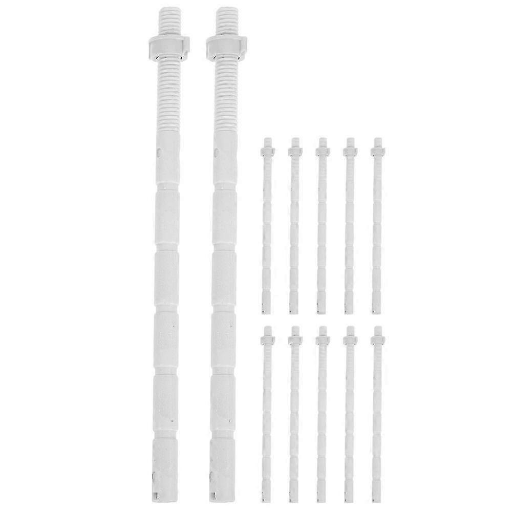 12Pcs Toilet Button Rods Threaded Replacement Extension Attachment Rods