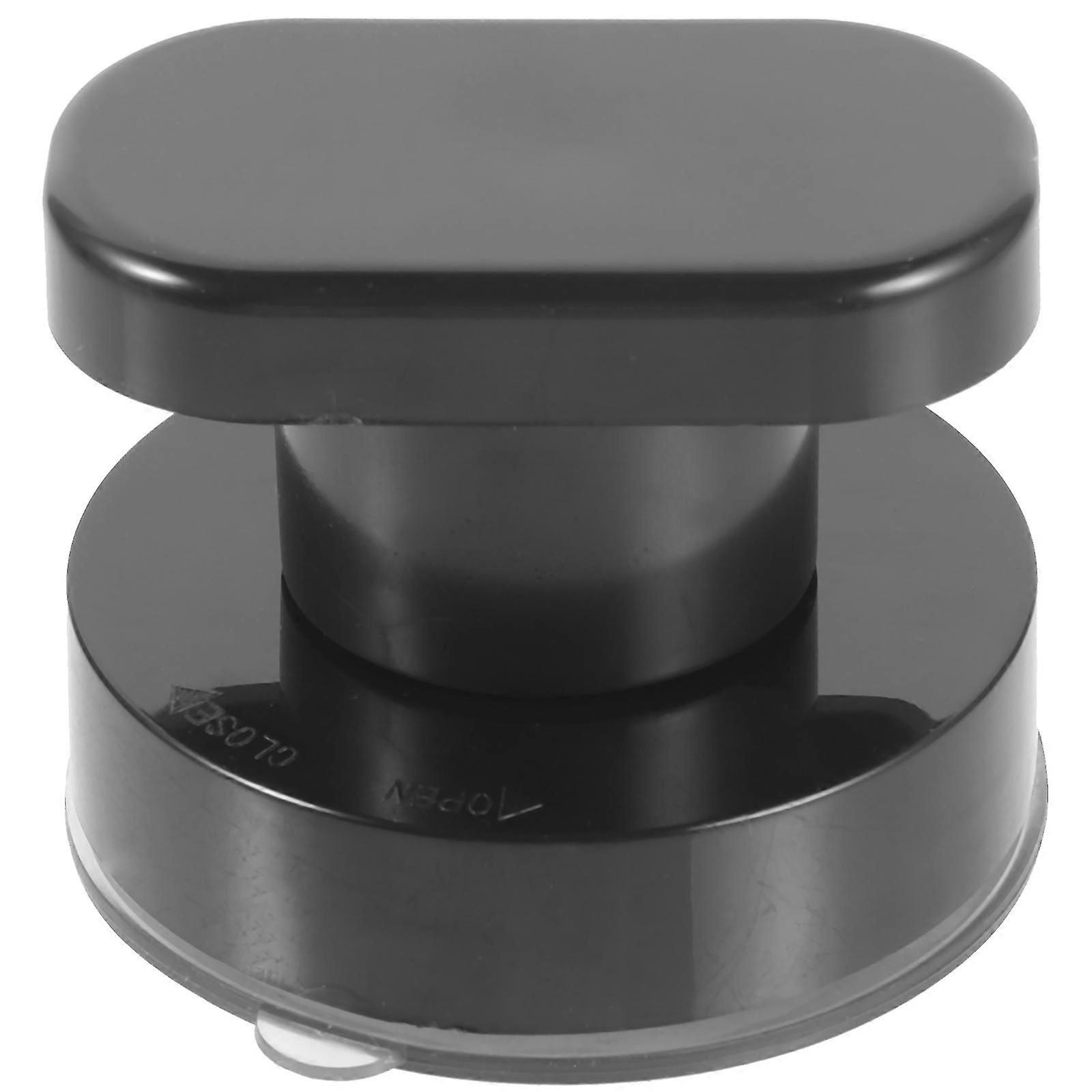 Black Plastic Suction Cup Handle for Bathroom and Shower Grab Bar Durable Self Stick Knobs 5 Pack