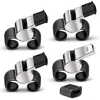 Apito de Dedo - 4 Pcs para Árbitros, Treinadores, Entusiastas do Esporte