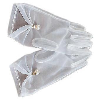 Bridal Wedding Gloves for Women, White Wedding Dress Gloves