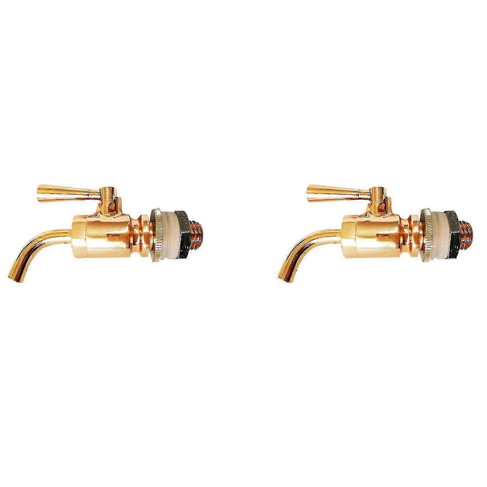 Messinghahn für Eichenfässer, 12-mm-Gewindehahn mit Kupferventil