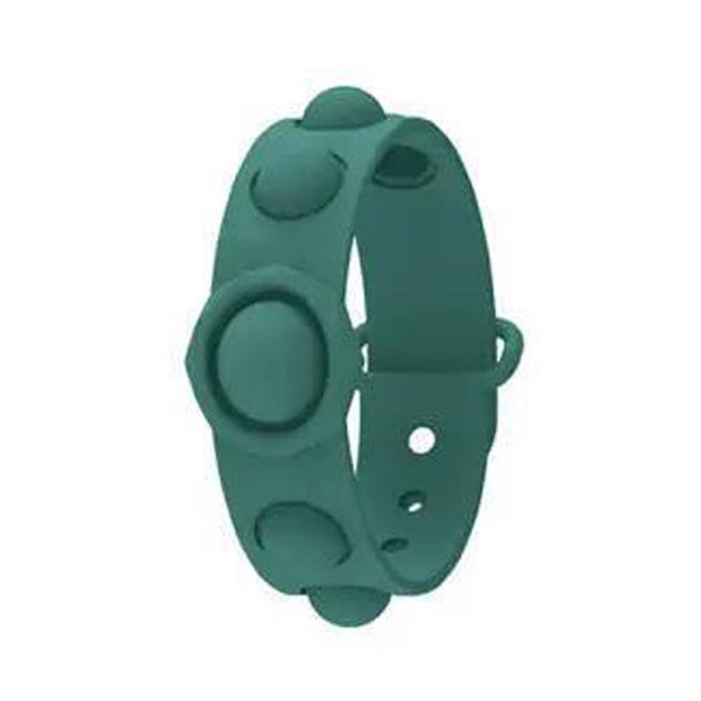 Pop Push It Bracelet 2Pcs Poppet Fidget Bracelet Toy, Adjustable Length Push Bubble Pop Wristband Simple Dimple Fidget Toy