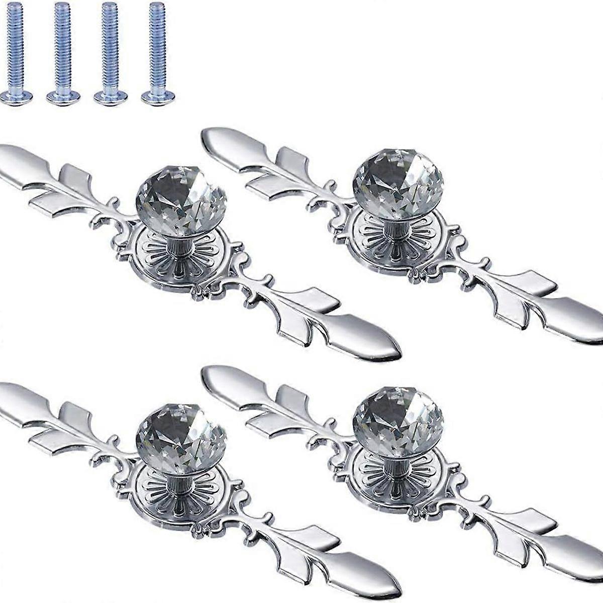 Crystal drawer handle set (4 pieces)