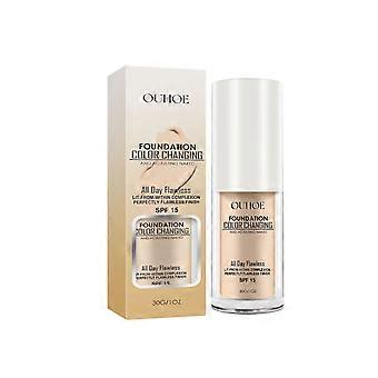 Liquid Foundation, Ultra Clear Cover Delicate, Aufhellender Teint, Concealer Foundation, Anti-Schweiß, langanhaltende, nicht entfernende flüssige Foundation