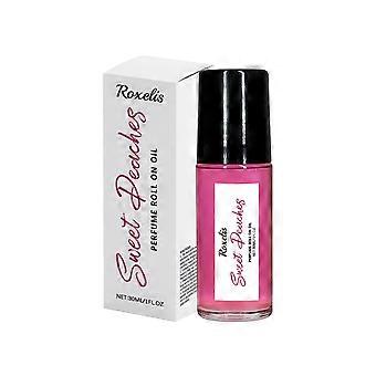 Roxelis Peach Pink Ball Perfume, Small Fresh Roller Perfume Fresh Light Fruit Peach Ball Perfume