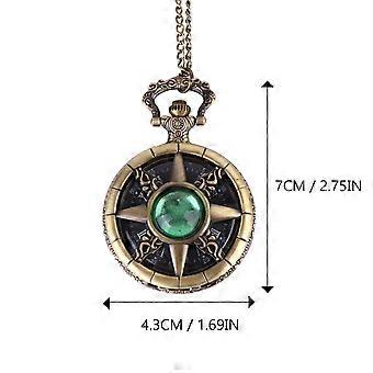 Quartz retro zakhorloge, vintage horloge met schakelketting, decoratief 1 stuk