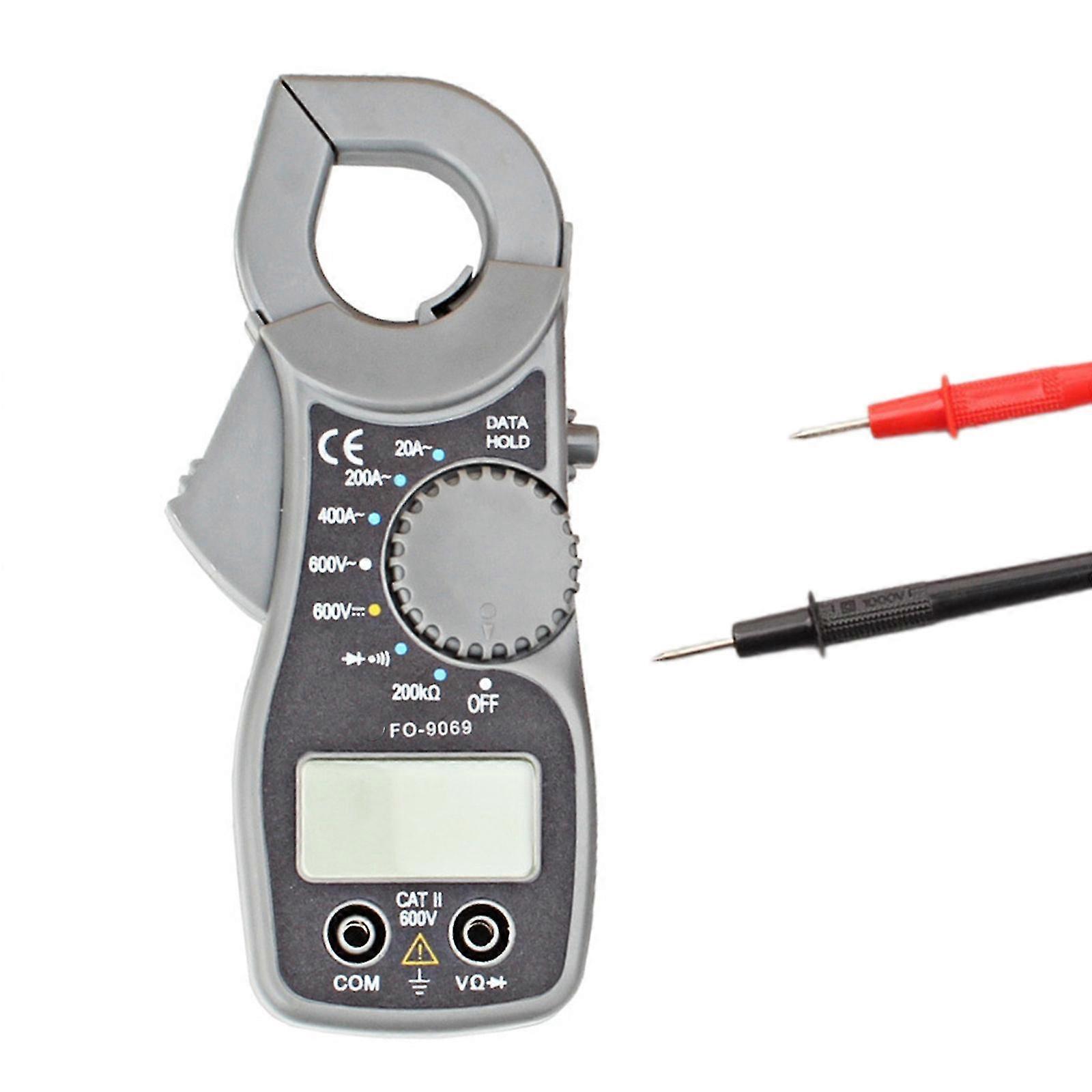 Digital Clamp Meter, Auto-Ranging,400A LCD Display,Current Voltage Resistance Multimeter 1999 Counts LCD Display