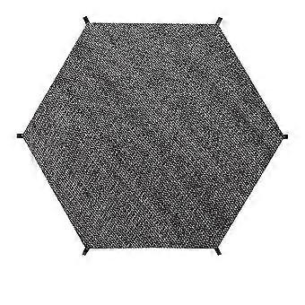 Trampoline Top Shade Cover, Outdoor Sun Protection Net,Sun Shade Cover,UV & Leaves Trampoline Canopy 8FT 6 Poles CUS