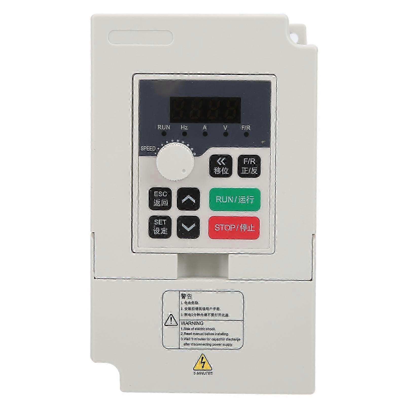 1-Phase AC220V Vector Frequency Converter H100-0.75S2-1B with V/F Control & PID Automatic Adjustment