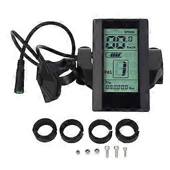 Elektrofahrrad LCD-Display-Messgerät 2,7-Zoll-Bildschirm 24 V 36 V 48 V 52 V Helligkeit der Hintergrundbeleuchtung Einstellbares wasserfestes LCD-Bedienfeld für den Mittelantriebsmotor